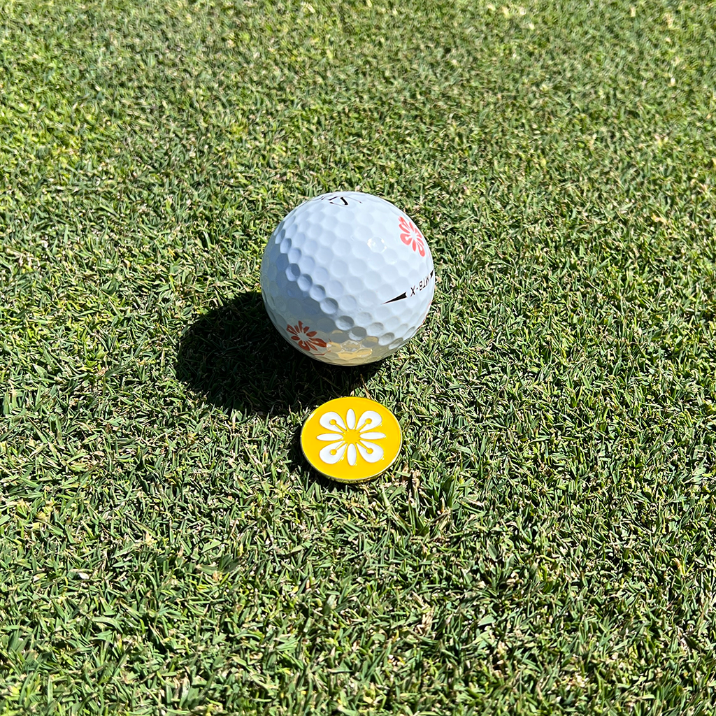 Ball Marker & Magnetic Clip, Woad Flower